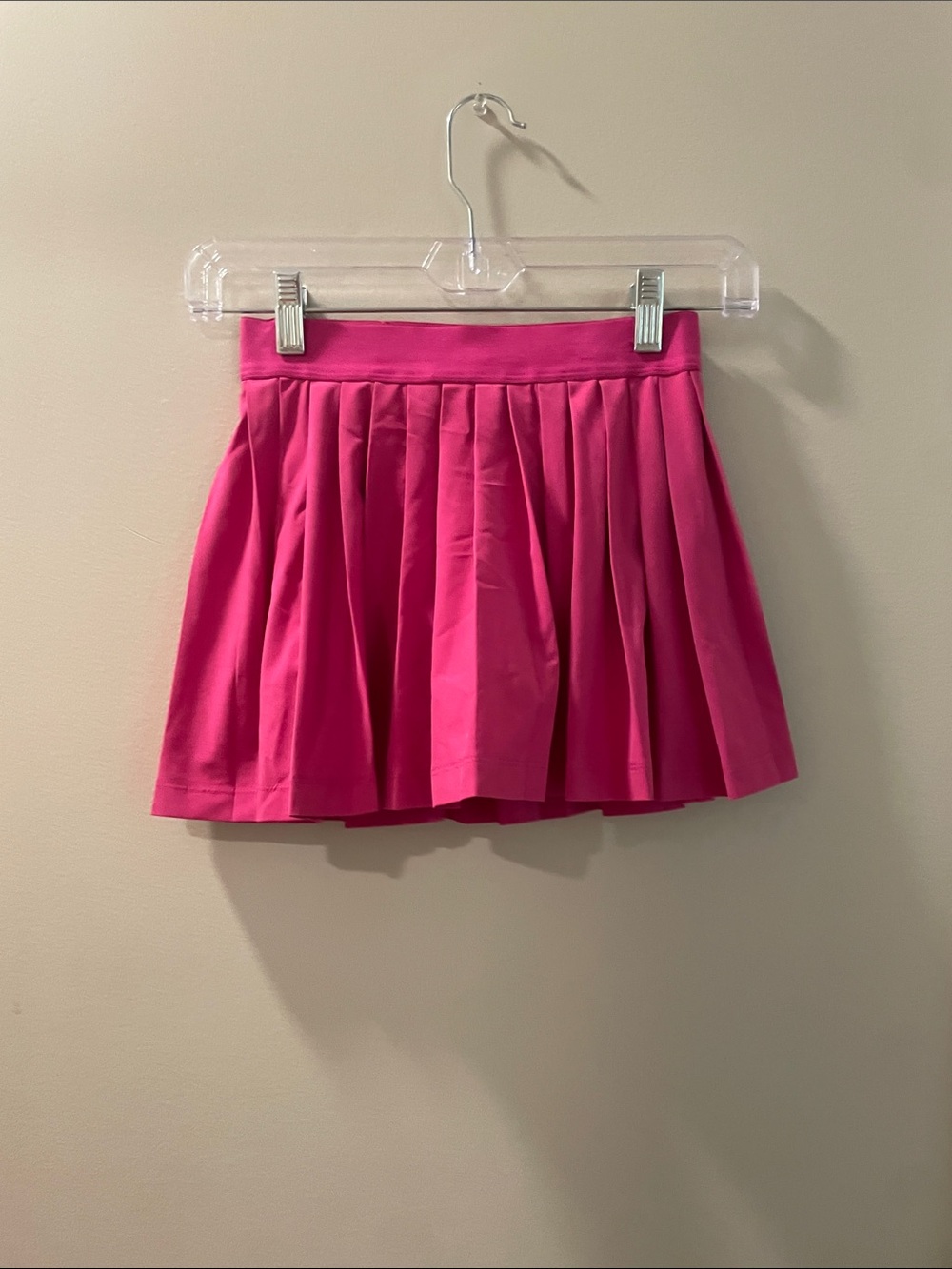 Athleta Bright Pink Pleated Mini Skirt
